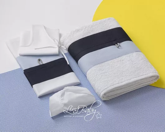 Σετ Βαπτιστικά Λαδόπανα Lina Baby LB-1558-25 Λευκό