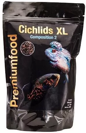 Discusfood Cichlids XL Premium Granulate Composition 2 - 500g Fish Food