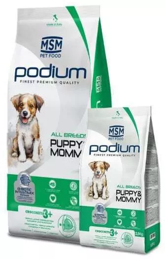 MSM Pet Food Srl Podium 2.5kg Ξηρά Τροφή για Κουτάβια με Χοιρινό