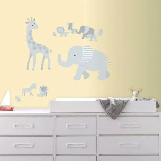 Παιδικό Διακοσμητικό Αυτοκόλλητο Τοίχου RoomMates Decor Baby Safari Animals
