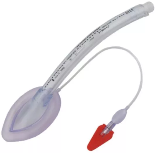 Σύνδεσμος Laryngeal Mask Airway Λαρυγγική Μάσκα Σιλικόνης & PVC Μίας Χρήσης No 5, 1 τεμάχιο