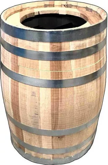 Κάδος Απορριμμάτων Tesias Ξύλινος 50lt Καφέ