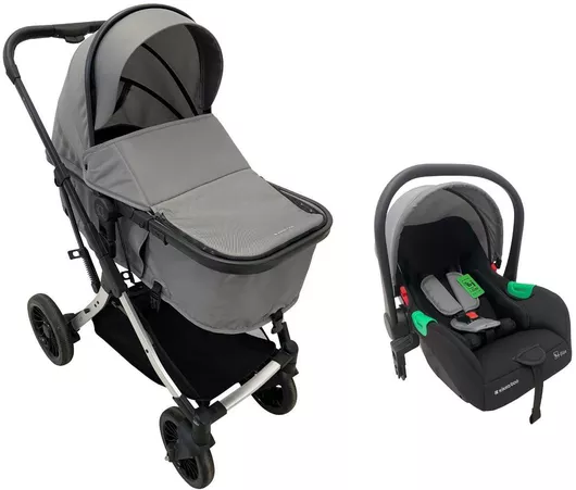 Καρότσι Μωρού Kikka Boo One Ρυθμιζόμενο 3 σε 1 Kατάλληλο για Nεογέννητο Grey 11kg