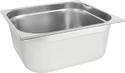 Σκεύος Gastronorm Διανομική Ανοξείδωτο GN2/3 με Βάθος 150mm