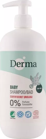 Βρεφικό Σαμπουάν & Αφρόλουτρο Derma Sciences 2 σε 1 500ml με Αντλία