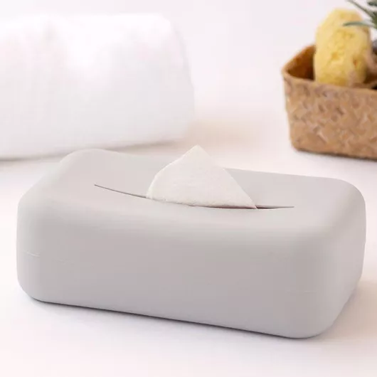 Kiokids Θήκη Σιλικόνης Μωρομάντηλα Petit Moments Σετ 4τμχ Γκρι 5827