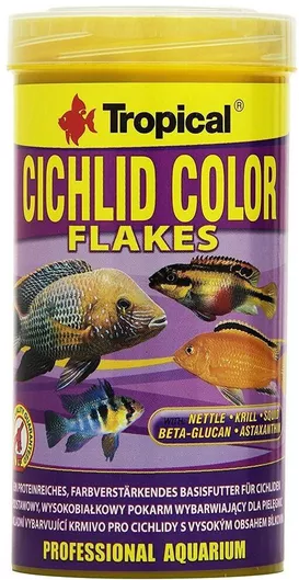 Τροφή για Ψάρια Tropical Color Κιχλίδες σε Νιφάδες 250ml