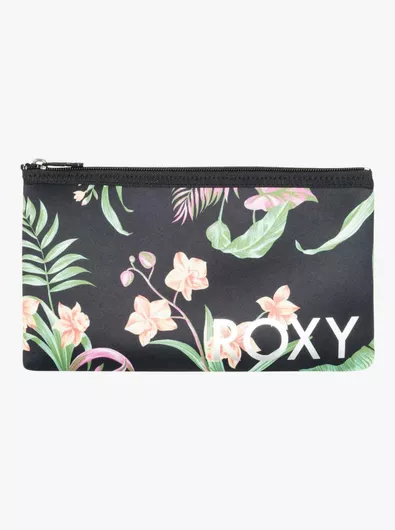 Roxy Women's Beach Companion Pencil Case Anthracite Island Escape ERJAA04368_KVJ3