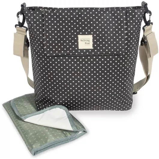 Τσάντα-Αλλαξιέρα Walking Mum Ώμου/Χειρός 41x12x34cm Μαύρο