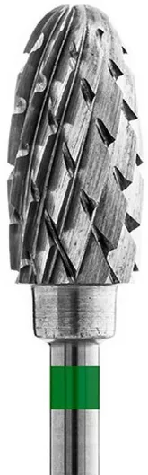 Φρέζα Καρβιδίου Τροχού Νυχιών Crystaldent 41365 Κωνική Πράσινο