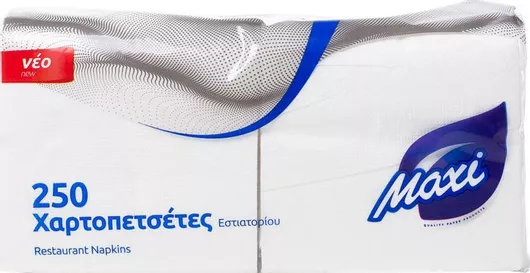 Maxi Χαρτοπετσέτα Λευκό 250τμχ