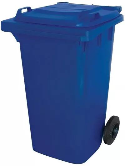 Stabplast Πλαστικός Κάδος Απορριμμάτων Τροχήλατος 120lt Μπλε