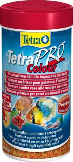 Τροφή Ψαριών Νιφάδες Tetra Pro Colour 250ml Φλεϊκς Χρωματισμού