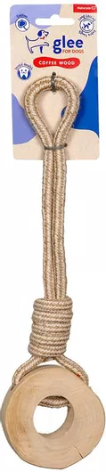 Παιχνίδι Σκύλου Σκύλου Glee Wheel Cotton Rope & Coffe Wood 31cm 91170