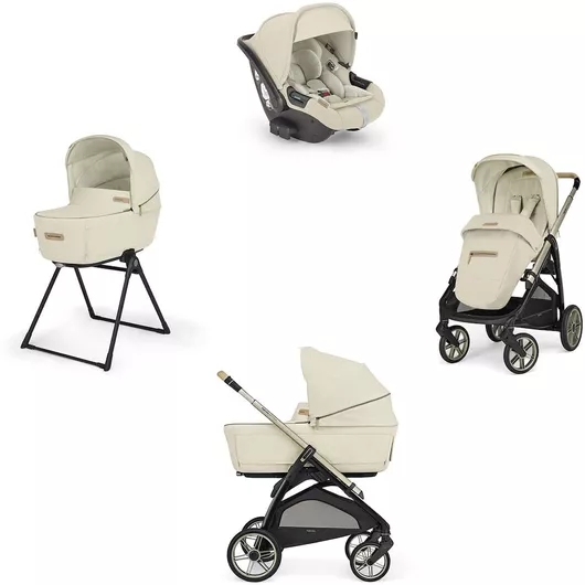 Inglesina Aptica Element Quattro Darwin Recline Ρυθμιζόμενο Καρότσι Μωρού 3 σε 1 Κατάλληλο για Νεογέννητο Pure Ecru 10.4kg