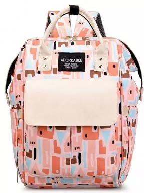 Babyloon Τσάντα-Αλλαξιέρα Πλάτης PLM17WZ3 Ροζ