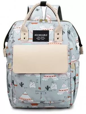 Babyloon Τσάντα-Αλλαξιέρα Πλάτης PLM17WZ2 Γαλάζιο