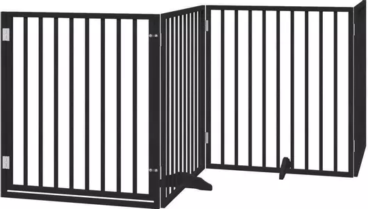 vidaXL Διαχωριστικό Σκύλου Λευκό 320 x 90 x 320cm