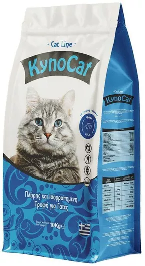 Nutripet Kynocat Ξηρά Τροφή Γάτας με Ψάρια / Κρέας / Κοτόπουλο 10kg