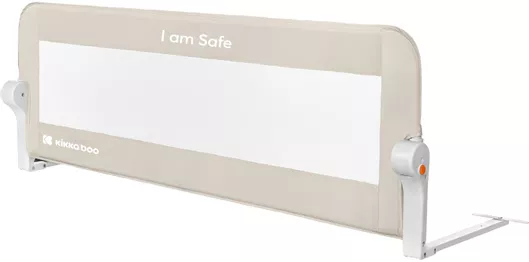 Kikka Boo I am Safe Προστατευτικό Κάγκελο Κρεβατιού Ύφασμα Μπεζ 120x42cm