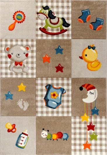 Tzikas Carpets 21497-760 Παιδικό Χαλί Καφέ 133x190cm  13mm