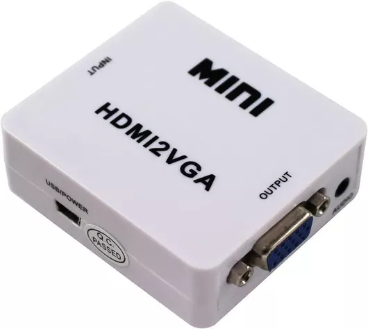 Μετατροπέας HDMI male σε VGA female Λευκό 1τμχ HDV-551