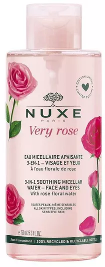 Nuxe Very Rose Micellar Water Αφαίρεσης Μακιγιάζ Προσώπου 750ml