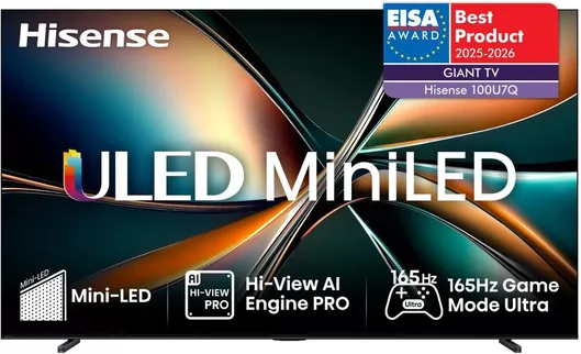Hisense Smart Τηλεόραση 100" 4K UHD Mini LED U7Q HDR 2025 100U7Q