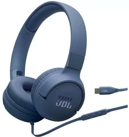 JBL Tune 520C Ενσύρματα On Ear Ακουστικά Μπλε
