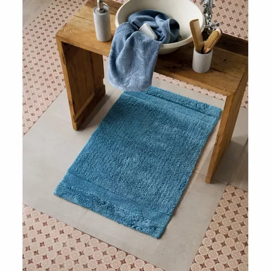 Kentia Pierce 19 Πατάκι Μπάνιου Βαμβακερό 50x60cm Μπλε