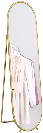 HomCom Καθρέπτης Δαπέδου με Μεταλλικό Πλαίσιο 41x40x159cm