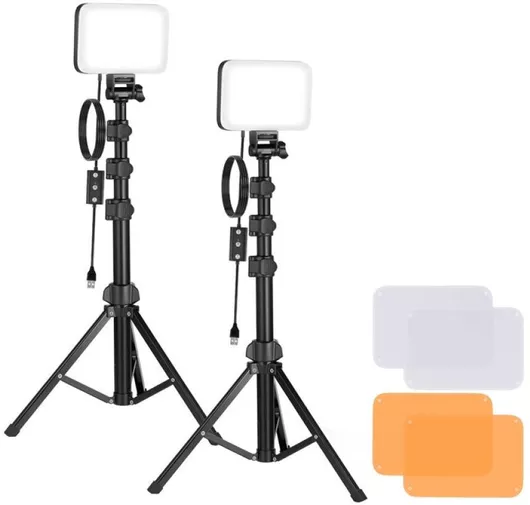 Σετ Στούντιο Neewer Bp66 Δύο Λαμπτήρες Led + Φίλτρα + Τρίποδα 078444