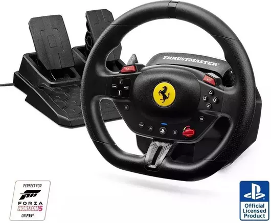 Thrustmaster T98 Ferrari 296 GTB Τιμονιέρα με Πετάλια για PC / PS4 / PS5 με 240° Περιστροφής