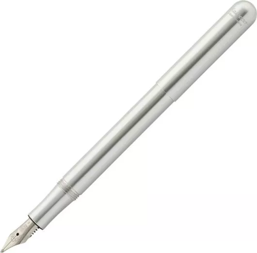Kaweco LILIPUT Πένα Γραφής Extra Broad Ασημί από Αλουμίνιο με Μπλε Μελάνι
