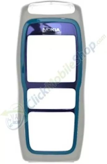 Nokia 3220 Front Cover White Blue
