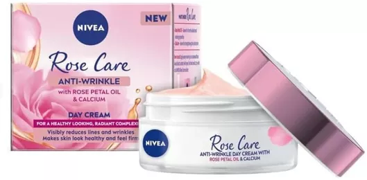 Nivea Rose Care Αντιγηραντική Κρέμα Προσώπου Ημέρας 50ml