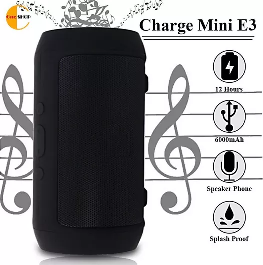 Charge 3 Ηχείο Bluetooth 20W με Διάρκεια Μπαταρίας έως 20 ώρες Μαύρο