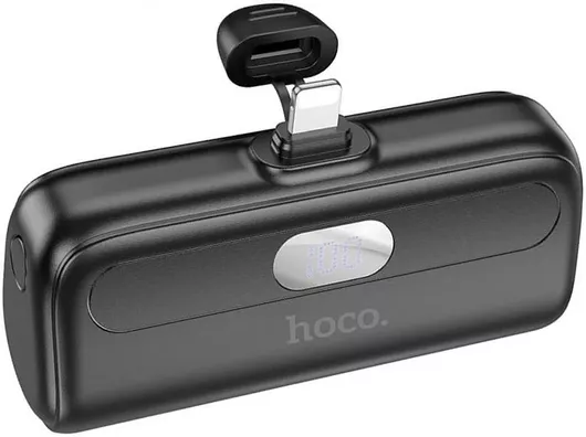 Hoco A51 iPhone Power Bank 5000mAh Μαύρο