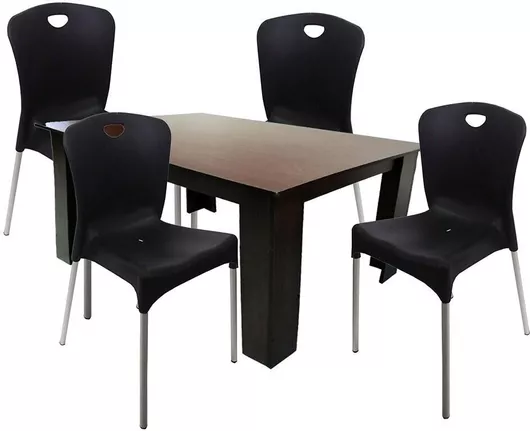 Σετ Τραπεζαρίας Wenge 0556 5τμχ 140x80x75cm