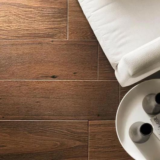 Stn Ceramica Aliso Roble Πλακάκι Δαπέδου Εσωτερικού Χώρου Κεραμικό Ματ 95x24cm Καφέ