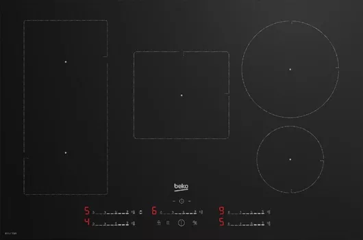 Beko Εστία Επαγωγική Αυτόνομη με Απορροφητήρα & Λειτουργία Κλειδώματος 80x52cm