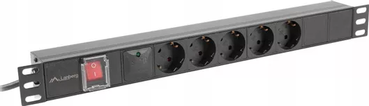 Lanberg Πολύπριζο Rack PDU-05F-0200-IEC-BK 1τμχ