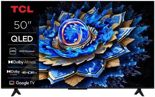 TCL Smart Τηλεόραση 50" 4K UHD QLED 50T69C 2025