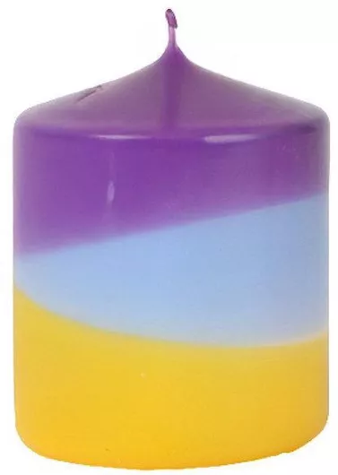 Kaemingk Διακοσμητικό Κερί Ροζ 10x12cm