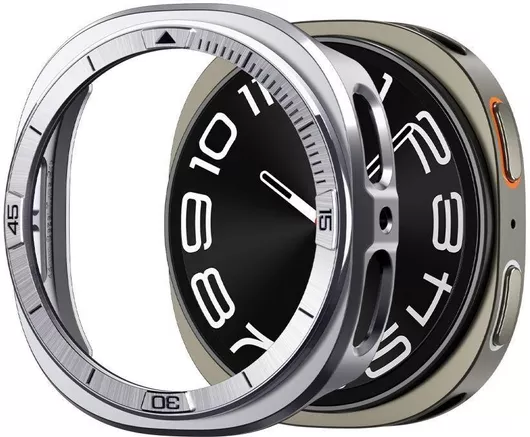 Spigen Tune Pro Προστατευτικό Bezel Ασημί για Samsung Galaxy Watch 8 44mm