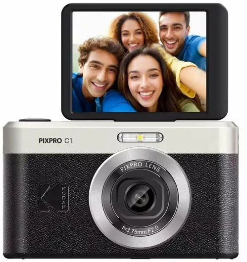 Kodak Pixpro C1 Compact Φωτογραφική Μηχανή 13MP Οπτικού Ζουμ 4x Μαύρο
