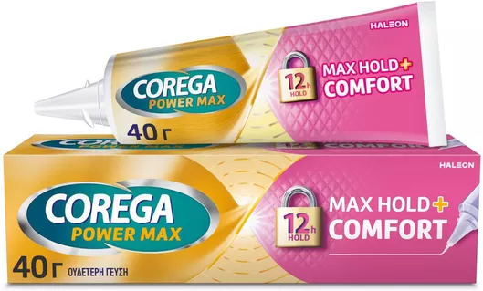 Corega Max Hold Comfort Στερεωτική Κρέμα Τεχνητής Οδοντοστοιχίας 40gr