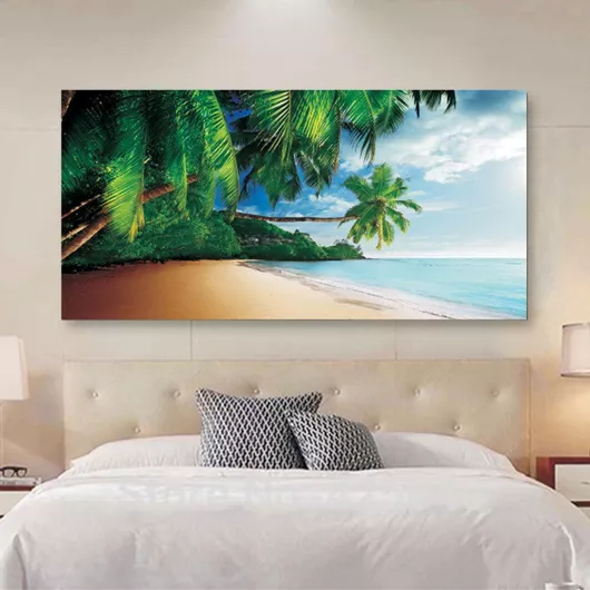 Πίνακας Καμβά Δίπλα Στους Φοίνικες 190cm X 95cm Χωρίς Τελάρο