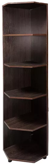 Γωνιακή Ραφιέρα Δαπέδου Wenge 35x35x189cm