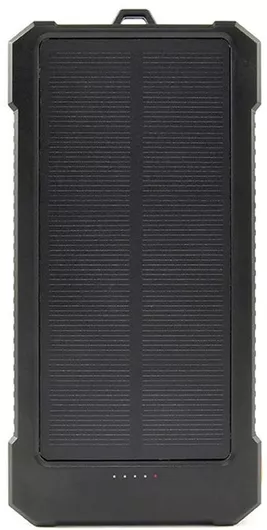 Gembird PB10 Solar Ηλιακό Power Bank 10000mAh 20W με 2 Θύρες USB-A & Θύρα USB-C Μαύρο